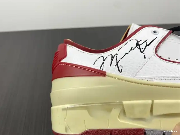 Rep Onekick Jordan SP Low Off-White Retro Red 2 White DJ4375-106 0414
